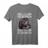 Zum Zocken geboren zur Schule gezwungen - Lustiges Gaming T-Shirt für Konsole und PC Gamer, perfekt für Zocker, Nerds und Streamer