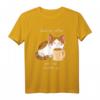 Niedliche wütende Katze Kaffee Montag Koffein T-Shirt – Lustiges Tier- und Kaffee-Design für Kaffeeliebhaber & Büroangestellte