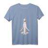 Damen Yoga Hund Barsoi T-Shirt mit V-Ausschnitt – Perfektes Geschenk für Hundeliebhaber und Yoga-Enthusiasten