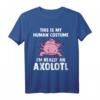 Axolotl Schwanzlurch T-Shirt für Frauen und Kinder - Kawaii Molch & Amphibien Geschenk für Reptilienliebhaber