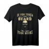 Humorvolles Herren T-Shirt 'If You Touch My Beard I Will Touch Your Boobs' – Perfektes Geschenk für Bärtige Männer zu Geburtstag & Weihnachten