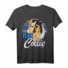 HapFrog Hundeliebhaber T-Shirt mit Süßem Rough Collie - Team Collie Statement für Hundefans