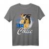 HapFrog Hundeliebhaber T-Shirt mit Süßem Rough Collie - Team Collie Statement für Hundefans