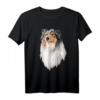 HapFrog T-Shirt mit Rough Collie Hundemotiv – Süßes Hundedesign für Hundeliebhaber