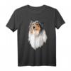 HapFrog T-Shirt mit Rough Collie Hundemotiv – Süßes Hundedesign für Hundeliebhaber