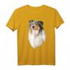 HapFrog T-Shirt mit Rough Collie Hundemotiv – Süßes Hundedesign für Hundeliebhaber