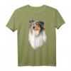 HapFrog T-Shirt mit Rough Collie Hundemotiv – Süßes Hundedesign für Hundeliebhaber