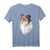HapFrog T-Shirt mit Rough Collie Hundemotiv – Süßes Hundedesign für Hundeliebhaber