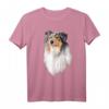 HapFrog T-Shirt mit Rough Collie Hundemotiv – Süßes Hundedesign für Hundeliebhaber
