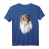 HapFrog T-Shirt mit Rough Collie Hundemotiv – Süßes Hundedesign für Hundeliebhaber