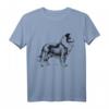 Collie Dog T-Shirt Love Dogs Graphic Illustration Tee Shirt – Perfektes Geschenk zum HapFrog für Hundeliebhaber