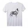 Collie Dog T-Shirt Love Dogs Graphic Illustration Tee Shirt – Perfektes Geschenk zum HapFrog für Hundeliebhaber