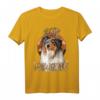 HapFrog T-Shirt für Hundeliebhaber mit Rough Collie Motiv - Süßer Hund & Stay Pawsitive Design