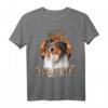 HapFrog T-Shirt für Hundeliebhaber mit Rough Collie Motiv - Süßer Hund & Stay Pawsitive Design