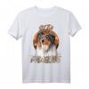 HapFrog T-Shirt für Hundeliebhaber mit Rough Collie Motiv - Süßer Hund & Stay Pawsitive Design