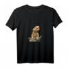 Damen Reptilien T-Shirt mit Bartagame und V-Ausschnitt - Exotischer Haustier-Print für Tierliebhaberinnen
