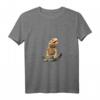 Damen Reptilien T-Shirt mit Bartagame und V-Ausschnitt - Exotischer Haustier-Print für Tierliebhaberinnen