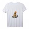 Damen Reptilien T-Shirt mit Bartagame und V-Ausschnitt - Exotischer Haustier-Print für Tierliebhaberinnen