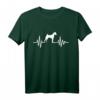 Basenji Herzschlag T-Shirt mit Namen – Personalisiertes Hundemotiv für Hunde-Liebhaber und Tierfreunde