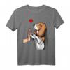 Basset Hound Hunde Liebe Frauchen T-Shirt – Süßes Hundemotiv Geschenk für Hundeliebhaberinnen, Mütter & Freundinnen