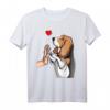 Basset Hound Hunde Liebe Frauchen T-Shirt – Süßes Hundemotiv Geschenk für Hundeliebhaberinnen, Mütter & Freundinnen