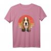 Vintage Basset Hound Hund Tier Gesicht Welpe T-Shirt – Retro Design für Hundeliebhaber, Hundetrainer & Züchter