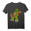 Schildkröte Musiker Cartoon Tier Bass Gitarre T-Shirt – Lustiges Geschenk für Gitarristen, Bassisten & Musikliebhaber zum Geburtstag oder Weihnachten