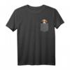 Lustiges Beagle T-Shirt mit Tasche - Humorvolles Hundeshirt für Tierliebhaber und Hunde-Fans