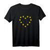 EU Herz Flagge Sterne T-Shirt – Symbol für Europa, Einheit und Frieden, Perfekt für EU-Fans und Europa-Liebhaber