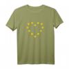 EU Herz Flagge Sterne T-Shirt – Symbol für Europa, Einheit und Frieden, Perfekt für EU-Fans und Europa-Liebhaber