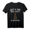 Nur ein Mädchen, das liebt Beauceron liebt - Lustiges Hundeliebhaber T-Shirt für Frauen, perfekt als Geschenk
