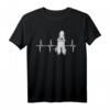 Bedlington Terrier Herzschlag Hundeliebhaber T-Shirt – Lustiges Geschenk für Hundebesitzer & Tierliebhaber
