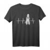 Bedlington Terrier Herzschlag Hundeliebhaber T-Shirt – Lustiges Geschenk für Hundebesitzer & Tierliebhaber