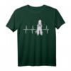 Bedlington Terrier Herzschlag Hundeliebhaber T-Shirt – Lustiges Geschenk für Hundebesitzer & Tierliebhaber