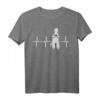 Bedlington Terrier Herzschlag Hundeliebhaber T-Shirt – Lustiges Geschenk für Hundebesitzer & Tierliebhaber