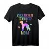 Bedlington Terrier Mom Hundemama T-Shirt mit Regenbogen Aquarell - Perfektes Geschenk für Hundemütter zum Muttertag, Geburtstag & Weihnachten