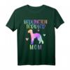 Bedlington Terrier Mom Hundemama T-Shirt mit Regenbogen Aquarell - Perfektes Geschenk für Hundemütter zum Muttertag, Geburtstag & Weihnachten