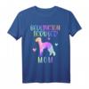 Bedlington Terrier Mom Hundemama T-Shirt mit Regenbogen Aquarell - Perfektes Geschenk für Hundemütter zum Muttertag, Geburtstag & Weihnachten