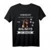 Vorsicht vor dem Frauchen Malinois Hund Shirt – Lustiges Geschenk für Hundeliebhaber & Malinois Fans