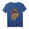 Belgian Malinois Schäferhund T-Shirt mit Herzen – Lustiges Geschenk für Hundehalter, Hundeliebhaber und Fans zum Geburtstag & Weihnachten