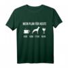 Belgischer Malinois Hund T-Shirt für Herrchen - Süßes Welpe Design mit Spruch 'Mein Plan Für Heute' für Hundeliebhaber
