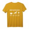 Belgischer Malinois Hund T-Shirt für Herrchen - Süßes Welpe Design mit Spruch 'Mein Plan Für Heute' für Hundeliebhaber