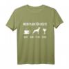 Belgischer Malinois Hund T-Shirt für Herrchen - Süßes Welpe Design mit Spruch 'Mein Plan Für Heute' für Hundeliebhaber