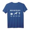 Belgischer Malinois Hund T-Shirt für Herrchen - Süßes Welpe Design mit Spruch 'Mein Plan Für Heute' für Hundeliebhaber