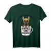Malinois Hund Belgischer Schäferhund Kaffee Liebhaber T-Shirt - Lustiges Hundemotiv für Herrchen, Frauchen & Kaffeeliebhaber