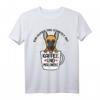 Malinois Hund Belgischer Schäferhund Kaffee Liebhaber T-Shirt - Lustiges Hundemotiv für Herrchen, Frauchen & Kaffeeliebhaber