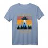 Lustiges Alien Abduction Malinois Dutch Shepherd UFO T-Shirt – Vintage Stil für Hundeliebhaber & Alien Fans