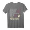 Bekleidung für Hunde Besitzer mit Spruch - Malinois T-Shirt als Geschenk für Hunde Liebhaber zu Weihnachten & Geburtstag