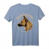 Belgisches Malinois T-Shirt - Geschenk für Hundeliebhaber mit Retro-Hundemotiv für Tierfreunde und Hundebesitzer