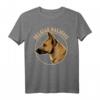 Belgisches Malinois T-Shirt - Geschenk für Hundeliebhaber mit Retro-Hundemotiv für Tierfreunde und Hundebesitzer